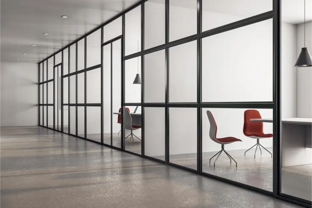 מחיצה שקופה משרד
