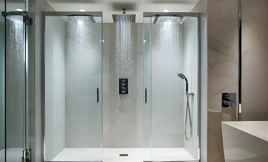 מקלחון הזזה_ לניצול מקסימלי של החלל