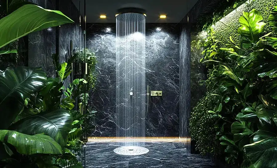 מקלחון פתוח_ לחוויית ספא יוקרתית